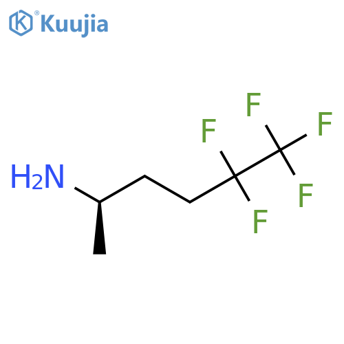 (2R)-5,5,6,6,6-pentafluorohexan-2-amine structure