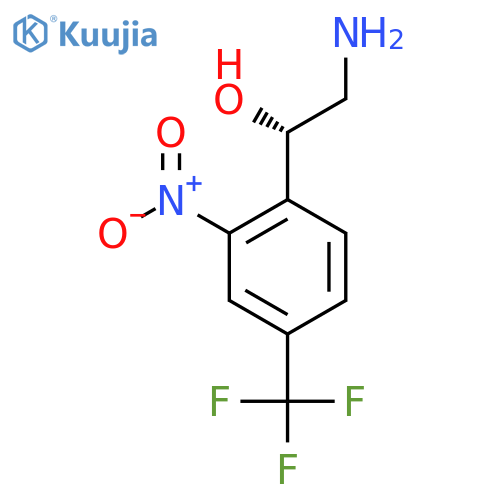 (1S)-2-amino-1-2-nitro-4-(trifluoromethyl)phenylethan-1-ol structure