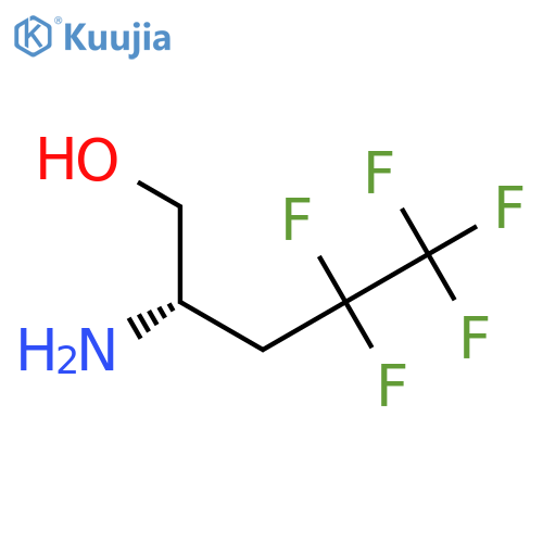 (2S)-2-amino-4,4,5,5,5-pentafluoropentan-1-ol structure