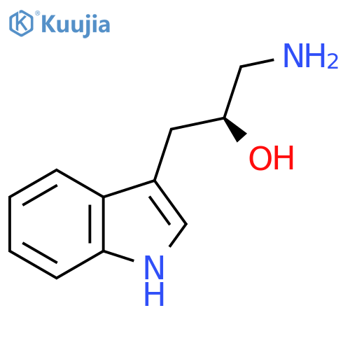 (2S)-1-amino-3-(1H-indol-3-yl)propan-2-ol structure