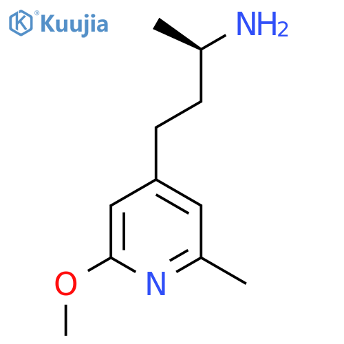(2R)-4-(2-methoxy-6-methylpyridin-4-yl)butan-2-amine structure
