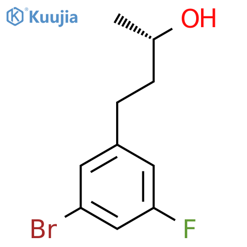 (2S)-4-(3-bromo-5-fluorophenyl)butan-2-ol structure