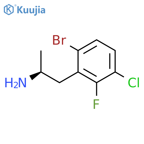 (2S)-1-(6-bromo-3-chloro-2-fluorophenyl)propan-2-amine structure