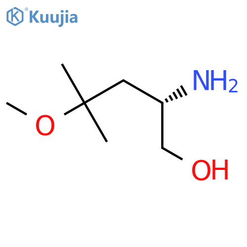 (2S)-2-amino-4-methoxy-4-methylpentan-1-ol structure