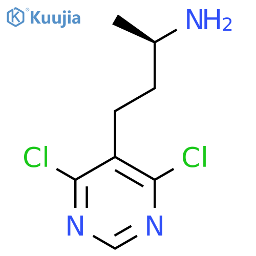 (2R)-4-(4,6-dichloropyrimidin-5-yl)butan-2-amine structure