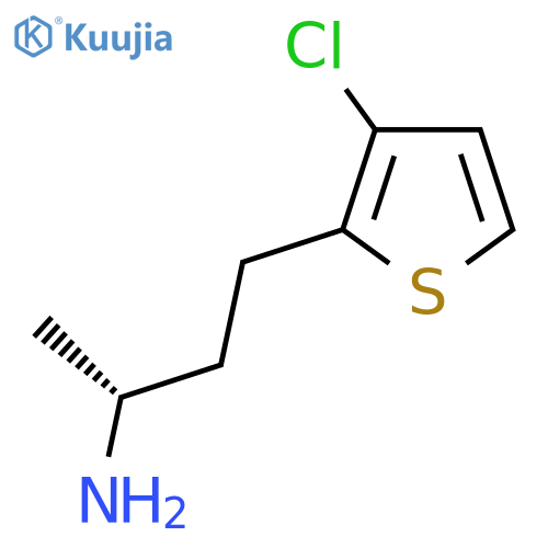(2R)-4-(3-chlorothiophen-2-yl)butan-2-amine structure