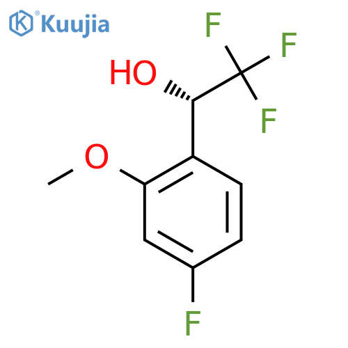 (1S)-2,2,2-trifluoro-1-(4-fluoro-2-methoxyphenyl)ethan-1-ol structure