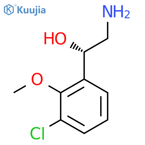 (1S)-2-amino-1-(3-chloro-2-methoxyphenyl)ethan-1-ol structure
