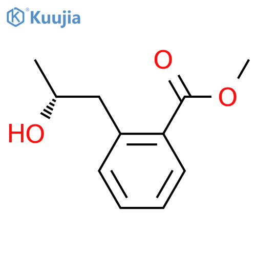 methyl 2-(2R)-2-hydroxypropylbenzoate structure