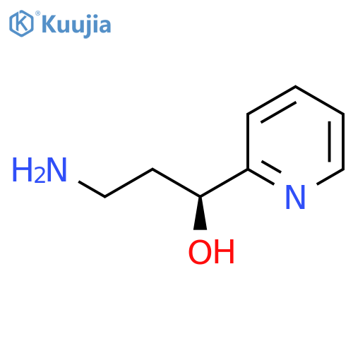 (1S)-3-amino-1-(pyridin-2-yl)propan-1-ol structure