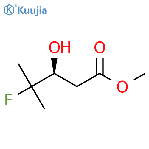 methyl (3S)-4-fluoro-3-hydroxy-4-methylpentanoate structure