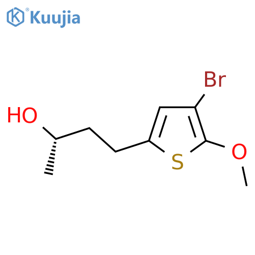 (2S)-4-(4-bromo-5-methoxythiophen-2-yl)butan-2-ol structure