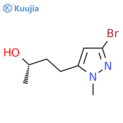 (2S)-4-(3-bromo-1-methyl-1H-pyrazol-5-yl)butan-2-ol structure