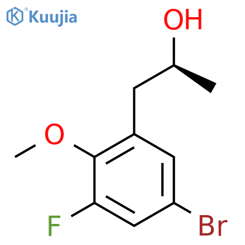 (2S)-1-(5-bromo-3-fluoro-2-methoxyphenyl)propan-2-ol structure