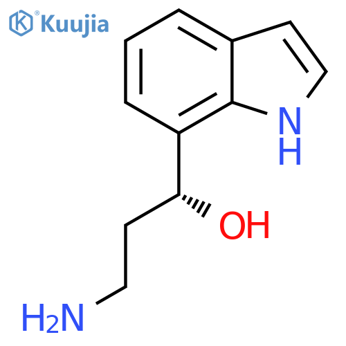 (1R)-3-amino-1-(1H-indol-7-yl)propan-1-ol structure