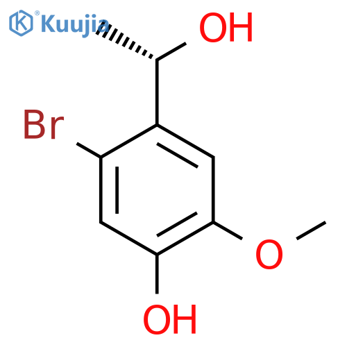 5-bromo-4-(1S)-1-hydroxyethyl-2-methoxyphenol structure