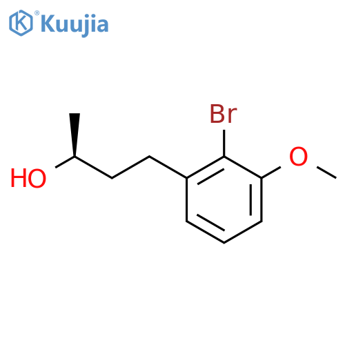 (2S)-4-(2-bromo-3-methoxyphenyl)butan-2-ol structure