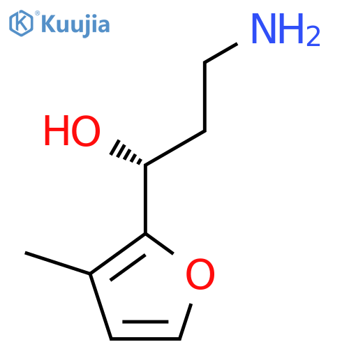 (1R)-3-amino-1-(3-methylfuran-2-yl)propan-1-ol structure
