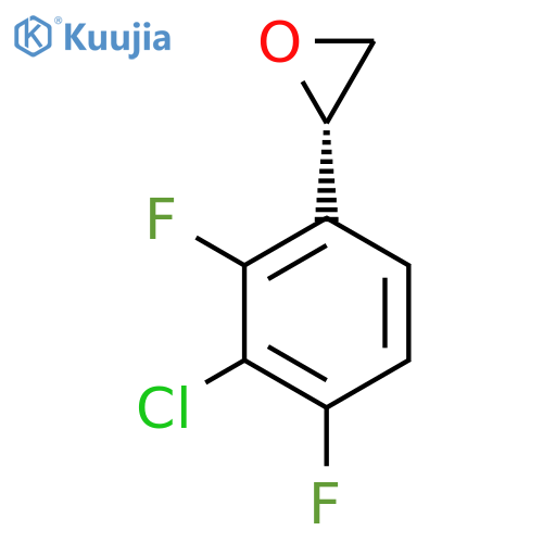 (2S)-2-(3-chloro-2,4-difluorophenyl)oxirane structure