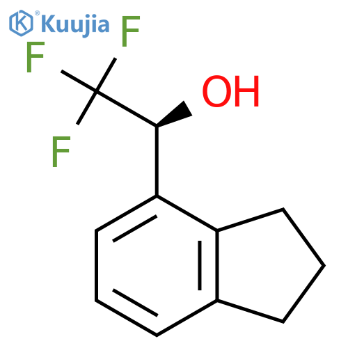 (1S)-1-(2,3-dihydro-1H-inden-4-yl)-2,2,2-trifluoroethan-1-ol structure
