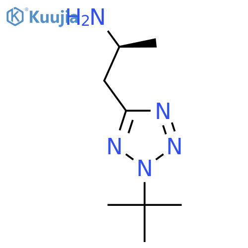 (2S)-1-(2-tert-butyl-2H-1,2,3,4-tetrazol-5-yl)propan-2-amine structure
