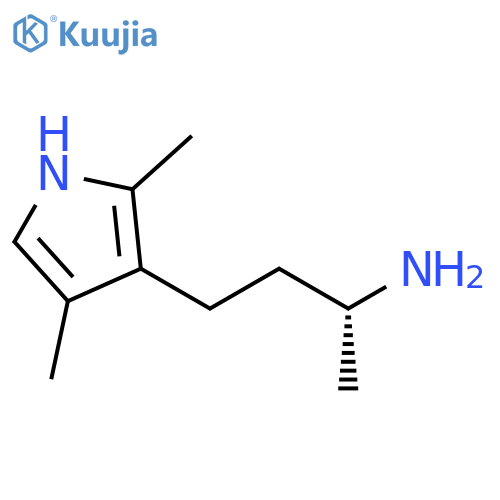 (2R)-4-(2,4-dimethyl-1H-pyrrol-3-yl)butan-2-amine structure