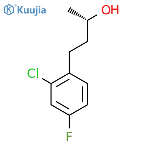 (2S)-4-(2-chloro-4-fluorophenyl)butan-2-ol structure