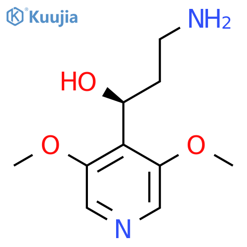 (1S)-3-amino-1-(3,5-dimethoxypyridin-4-yl)propan-1-ol structure