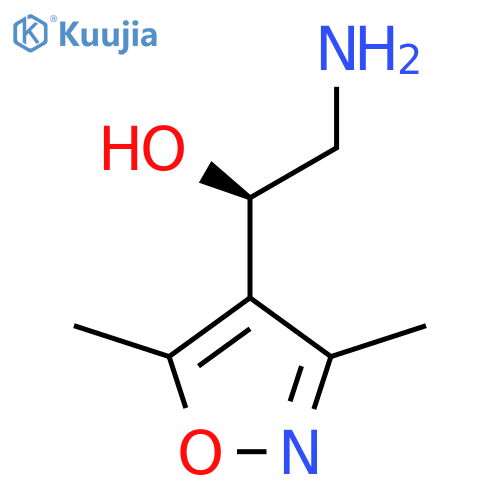 (1R)-2-amino-1-(dimethyl-1,2-oxazol-4-yl)ethan-1-ol structure