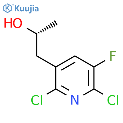(2R)-1-(2,6-dichloro-5-fluoropyridin-3-yl)propan-2-ol structure