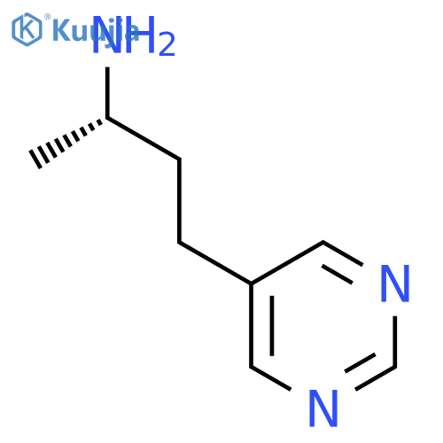 (2S)-4-(pyrimidin-5-yl)butan-2-amine structure