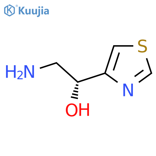 (1R)-2-amino-1-(1,3-thiazol-4-yl)ethan-1-ol structure
