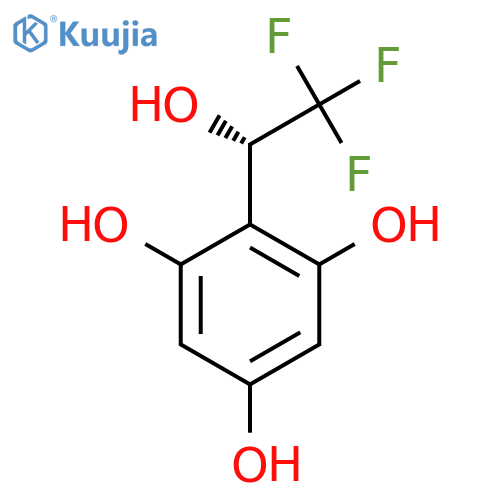 2-(1S)-2,2,2-trifluoro-1-hydroxyethylbenzene-1,3,5-triol structure