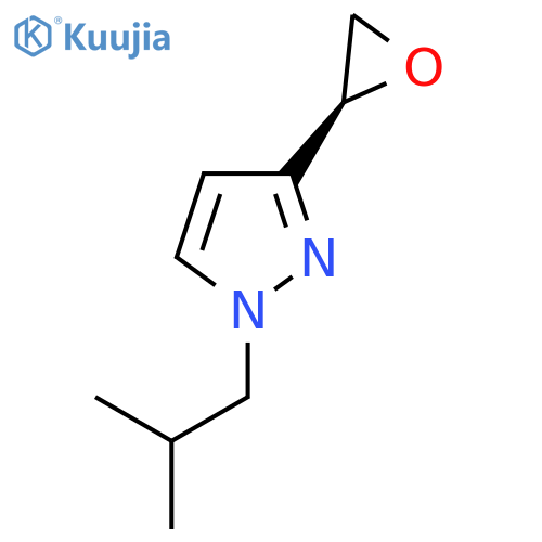 1-(2-methylpropyl)-3-(2S)-oxiran-2-yl-1H-pyrazole structure