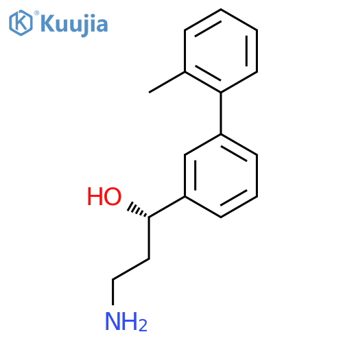 (1S)-3-amino-1-3-(2-methylphenyl)phenylpropan-1-ol structure