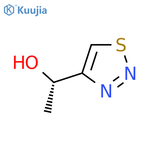 (1S)-1-(1,2,3-thiadiazol-4-yl)ethan-1-ol structure