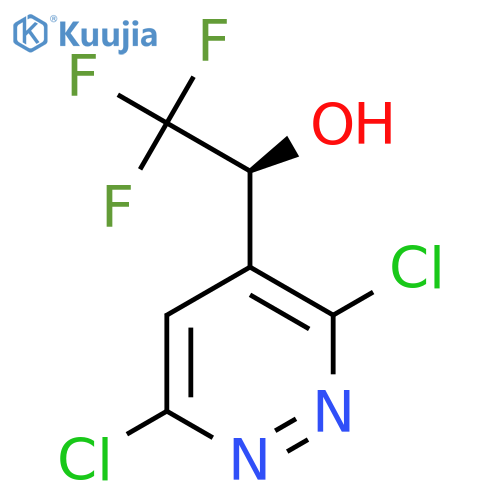 (1S)-1-(3,6-dichloropyridazin-4-yl)-2,2,2-trifluoroethan-1-ol structure