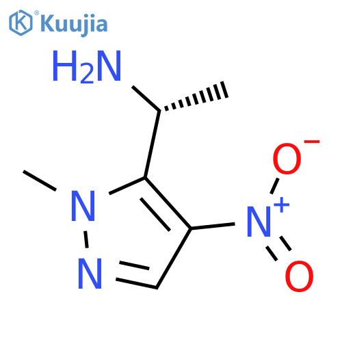 (1R)-1-(1-methyl-4-nitro-1H-pyrazol-5-yl)ethan-1-amine structure