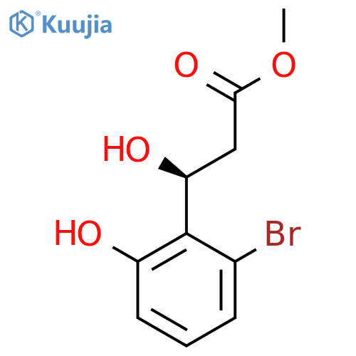 methyl (3S)-3-(2-bromo-6-hydroxyphenyl)-3-hydroxypropanoate structure