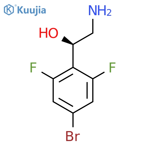 (1R)-2-amino-1-(4-bromo-2,6-difluorophenyl)ethan-1-ol structure