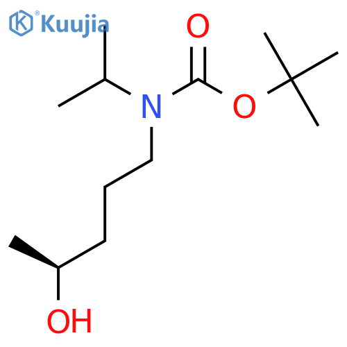 tert-butyl N-(4S)-4-hydroxypentyl-N-(propan-2-yl)carbamate structure