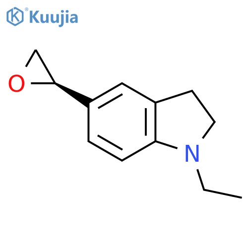 1-ethyl-5-(2R)-oxiran-2-yl-2,3-dihydro-1H-indole structure