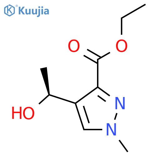 ethyl 4-(1S)-1-hydroxyethyl-1-methyl-1H-pyrazole-3-carboxylate structure