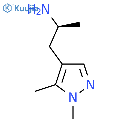 (2S)-1-(1,5-dimethyl-1H-pyrazol-4-yl)propan-2-amine structure