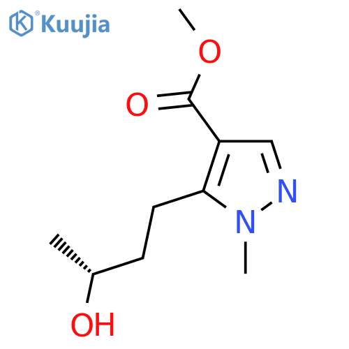 methyl 5-(3R)-3-hydroxybutyl-1-methyl-1H-pyrazole-4-carboxylate structure