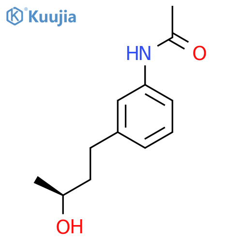 N-{3-(3S)-3-hydroxybutylphenyl}acetamide structure