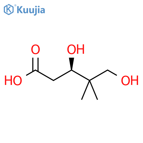 (3R)-3,5-dihydroxy-4,4-dimethylpentanoic acid structure