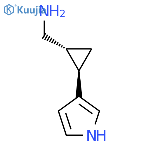 rac-(1R,2R)-2-(1H-pyrrol-3-yl)cyclopropylmethanamine structure