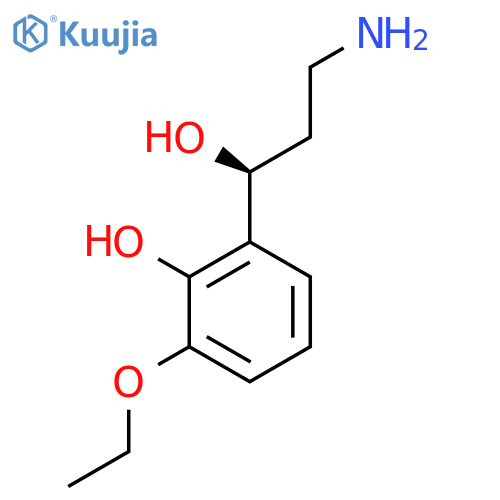2-(1S)-3-amino-1-hydroxypropyl-6-ethoxyphenol structure