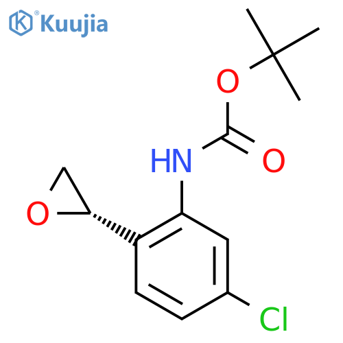 tert-butyl N-{5-chloro-2-(2S)-oxiran-2-ylphenyl}carbamate structure